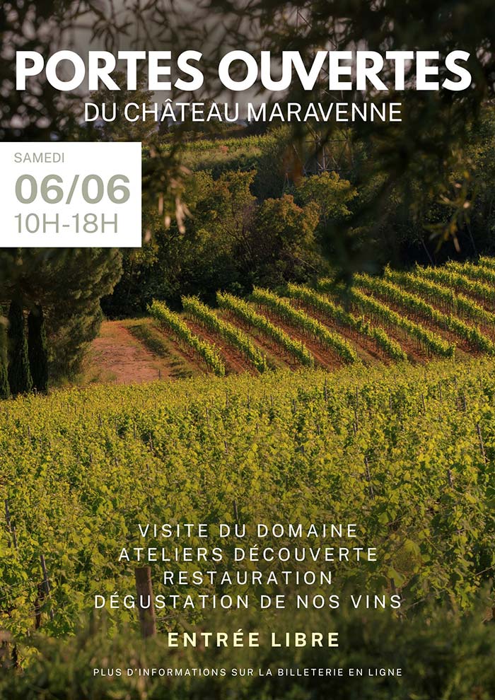 Journée portes ouvertes au Château Maravenne avec visite du vignoble, dégustation de vins et animations dans le Var